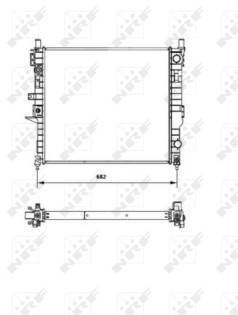 55335 Chladič motora EASY FIT NRF