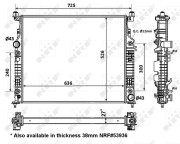 56074 Chladič motora EASY FIT NRF