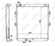 56152 Chladič motora EASY FIT NRF