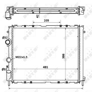 58210 Chladič motora EASY FIT NRF