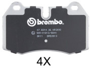 36958S Sada brzdových platničiek kotúčovej brzdy BREMBO COATED DISC LINE A.B.S.