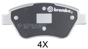 37280S Sada brzdových platničiek kotúčovej brzdy BREMBO COATED DISC LINE A.B.S.