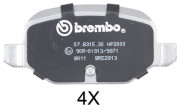 37311S Sada brzdových platničiek kotúčovej brzdy BREMBO COATED DISC LINE A.B.S.