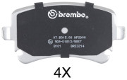 37366S Sada brzdových platničiek kotúčovej brzdy BREMBO COATED DISC LINE A.B.S.