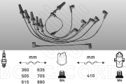 6424 Sada zapaľovacích káblov EFI - BOUGICORD EFI AUTOMOTIVE