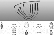 7165 Sada zapaľovacích káblov EFI - BOUGICORD EFI AUTOMOTIVE
