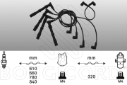 9235 Sada zapaľovacích káblov EFI - BOUGICORD EFI AUTOMOTIVE