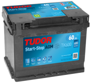 TK600 żtartovacia batéria TUDOR AGM TUDOR