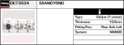 DC73534 Brzdový strmeň Remy Remanufactured REMY