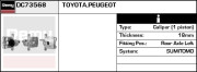 DC73568 Brzdový strmeň Remy Remanufactured REMY