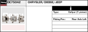 DC75042 Brzdový strmeň Remy Remanufactured REMY