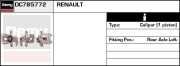 DC785772 Brzdový strmeň Remy Remanufactured REMY