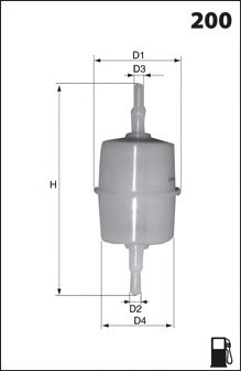 ELE3576 Palivový filter MECAFILTER