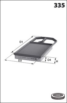 ELP9210 Vzduchový filter MECAFILTER