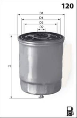 ELG5248 Palivový filter MECAFILTER