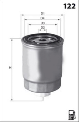 ELG5246 Palivový filter MECAFILTER