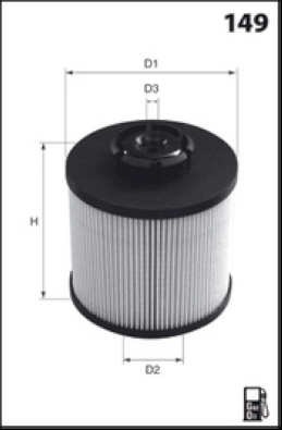 ELG5528 Palivový filter MECAFILTER