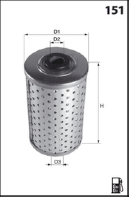 ELG5509 Palivový filter MECAFILTER