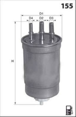 ELG5336 Palivový filter MECAFILTER