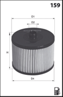 ELG5293 Palivový filter MECAFILTER