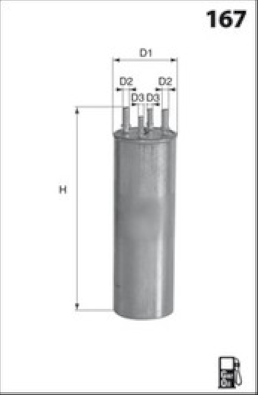 ELG5447 Palivový filter MECAFILTER