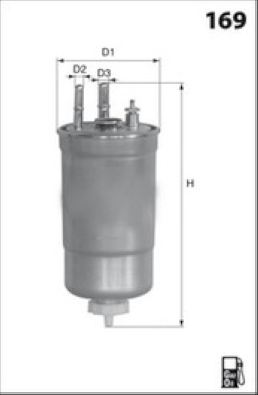 ELG5400 Palivový filter MECAFILTER