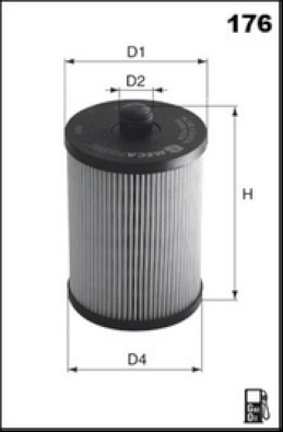 ELG5411 Palivový filter MECAFILTER