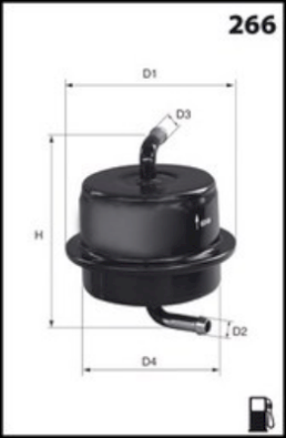 ELE6038 Palivový filter MECAFILTER