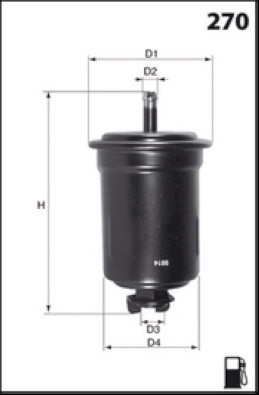 ELE6115 Palivový filter MECAFILTER