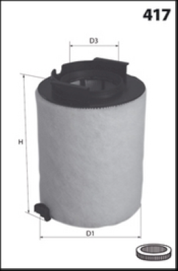 EL9223 Vzduchový filter MECAFILTER