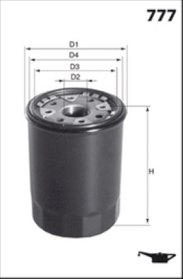 ELH4270 Olejový filter MECAFILTER