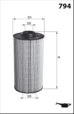 ELH4207 Olejový filter MECAFILTER