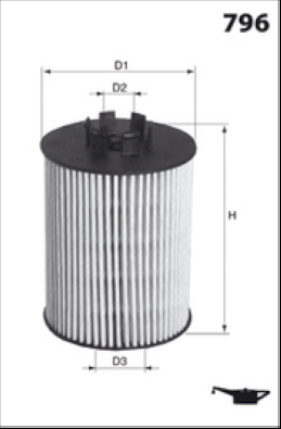 ELH4470 Olejový filter MECAFILTER