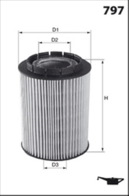 ELH4339 Olejový filter MECAFILTER