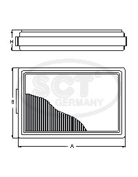 SB 038 Vzduchový filter SCT - MANNOL