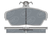 SP187 Sada brzdových platničiek kotúčovej brzdy SCT - MANNOL