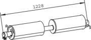 32331 Stredný tlmič výfuku DINEX