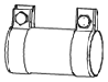 74130 Spojka trubiek výfukového systému DINEX