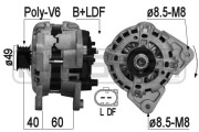 209261 Alternátor OEM ERA