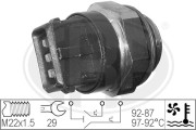 330272 Teplotný spínač ventilátora chladenia ERA