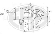 350176 Termostat chladenia OEM ERA