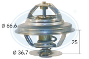 350190 Termostat chladenia OEM ERA