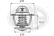 350201 Termostat chladenia OEM ERA