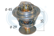 350219 Termostat chladenia OEM ERA