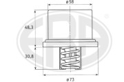 350226 Termostat chladenia OEM ERA