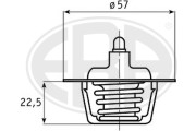 350246 Termostat chladenia OEM ERA