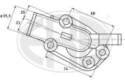 350330 Termostat chladenia OEM ERA