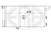 667005 Kondenzátor klimatizácie ERA