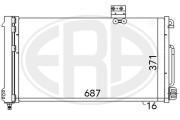 667050 Kondenzátor klimatizácie ERA