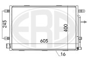 667052 Kondenzátor klimatizácie ERA